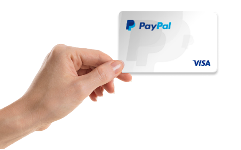 cartão de crédito pré-pago PayPal Visa Internacional