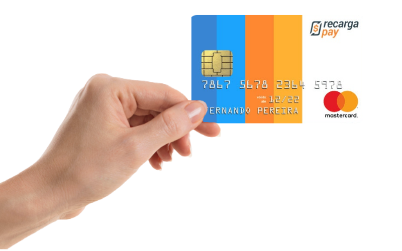 Cartão pré-pago RecargaPay Mastercard Internacional