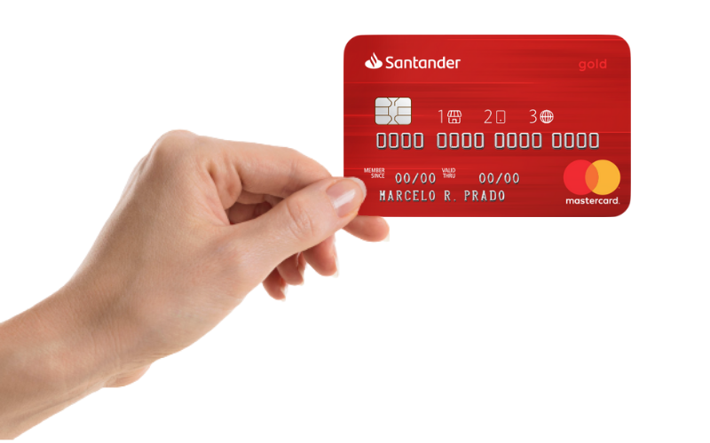 Cartão de crédito Santander 1 | 2 | 3 Mastercard Gold
